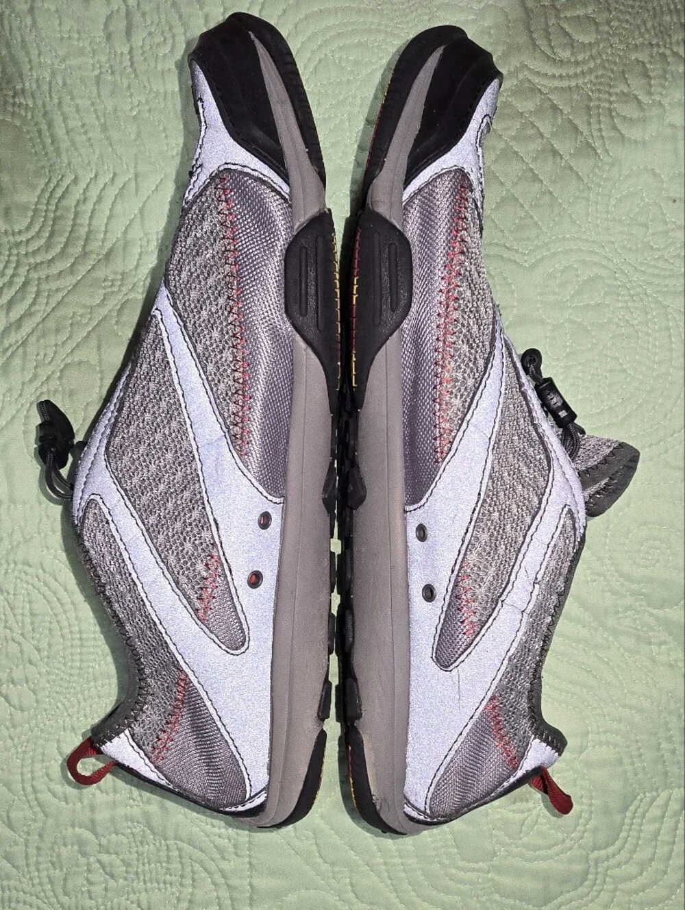 OluKai Gray and Red Men's Water Shoes